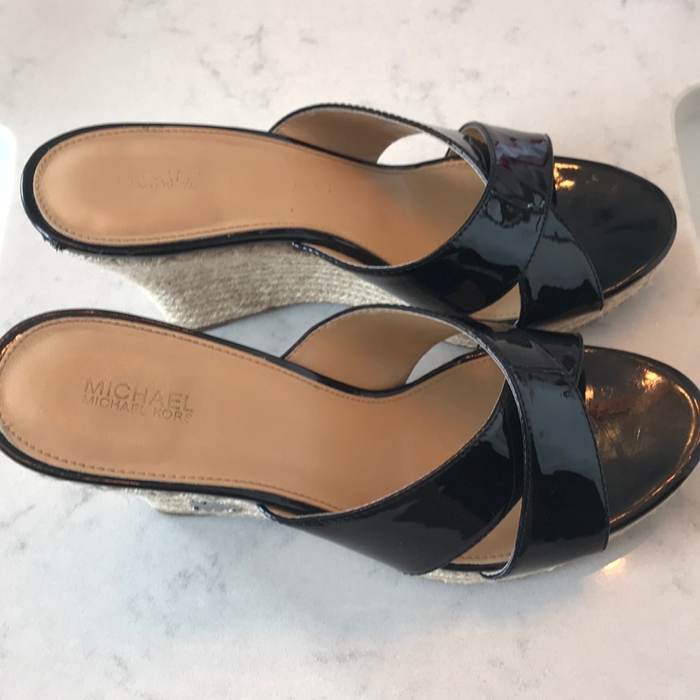 Authentic Michael Kors wedged sandals
